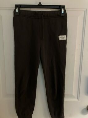 Abercrombie & Fitch Dark Gray Logo Joggers